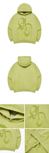 [24SS] ハーフトーンシンボルプリンティングフーディー LIME