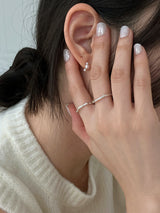 [92.5silver] ドットパールピアス