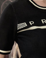 プリヴェバーロゴニッティドクロップドTシャツ