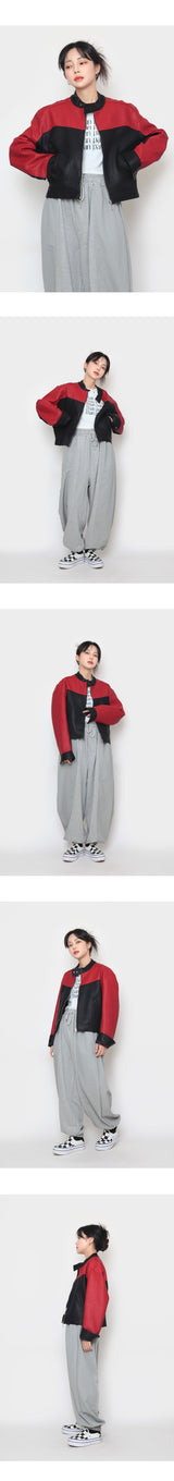 レイシングクロップレザージャケット / Racing Crop Leather Jacket