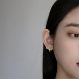 [single earring]14K gold classic one-touch earring (m) (6680494669942)