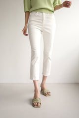 フラットクロップジーンズ / FLAT CROP JEANS / SLIM STRAIGHT PANTS