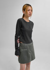 [MADE] Tinion Button Up Long Sleeve Tee