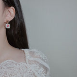 ザアンティークローズスクエアイヤリング / The Antique Rose Square Earring