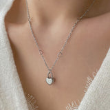 ハートロックユニークネックレス/haj Heart lock unique necklace