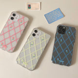 flower check iphone case (6648685396086)