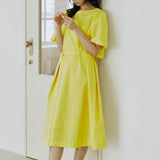 レイヤードリボンワンピース / layered ribbon onepiece yellow