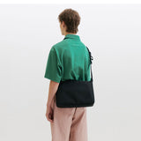 Round Stitch Crossbody Bag L (Black Edition)
