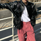 Mase Stitch Leather Coating Jacket (3color)