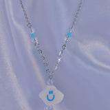 Sky Cloud Holographic Gemstone Necklace