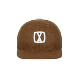 VA Square Applique Wool Baseball Cap / Brown