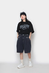 バミューダカーゴデニムハーフパンツ