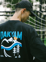 DAKYAM 2023 AW チェイシングホワイトドラゴンスキーグラフィックヘビーウェイトロングTシャツ