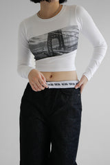 サイドシティクロップTシャツ / Side City Crop T-shirt (2color)
