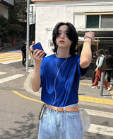 22サマーシルクＴシャツ/22summer silk T-shirt (11 color)