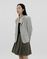 ウォーニーツイードベーシックジャケット / Warney Tweed Basic Jacket (2color)