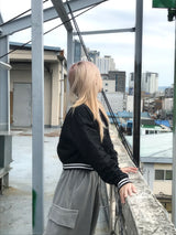 Daily Hip Crop Varsity Jacket