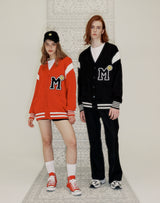 M PATCH VARSITY CARDIGAN RED (6691448717430)