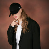 Matte stud over fit ball cap
