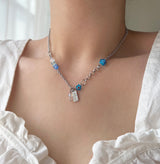 バケーションビズキッチーアクアチェーンハートネックレス/aqu Vacation Biz Kitchee Aqua Chain Heart Necklace
