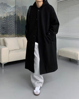 AZロングウールフードコート/AZ Long Wool Hooded Coat (3 colors)