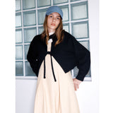 ダーウィンニットトップ / Darwin knit top (black) (6648274157686)