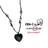 Heart AUM - Flower pink ball
