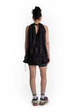 ポケットバルーンミニドレス / POCKET BALLOON MINI DRESS (BLACK)