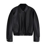 オーバーサイズバンディングレザージャケット / Oversized Banding Leather Jacket
