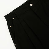サイドポケットポイントバミューダパンツ / side pocket point bermuda shorts - BLACK