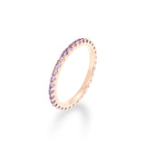 [S925]2㎜テニスリング/[S925] 2MM Violet Tennis Rilng (rosegold)