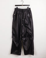 Tissue Coated Parachute Two Way Jogger Wide Pants