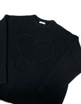 Heart knit /  overfit knit
