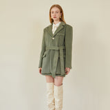 ゴールドボタンピントジャケット / GOLD BUTTON POINT JAKET (EMERALD GREEN)