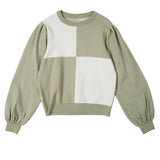 PUFF CHECK KNIT_OLIVE (6600101101686)