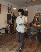 fair stripe open shirt (2 color)