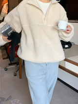 フリースプルオーバー