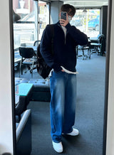 ハッシーブラシワイドデニムパンツ / HACCY BRUSH WIDE DENIM PANTS(ONE COLOR)