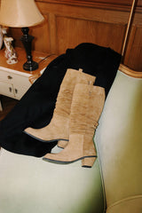 ブラーリーリンクルロングブーツ / BLURRY WRINKLE LONG BOOTS_3COLORS