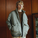 Reversible quilting fur jacket (6622878105718)