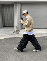 オーバーシャーリングカーゴバンディングパンツ
