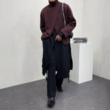 ツーウェイスリットニットウェア/OW Two-way Slit Turtleneck Knitwear (3 colors)