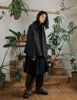 unisex suede jacket gray