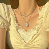Luv bear necklace (6657690501238)