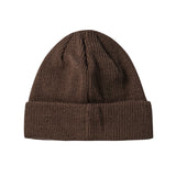シグネチャーレタリングビーニー /SIGNATURE LETTERING BEANIE-BROWN