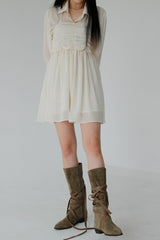 ダスティーラッフルワンピース / Dusty Ruffle One Piece (3color)