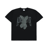 [24SS] ハーフトーンドットレイヤーファジーラビット半袖Tシャツ ブラック