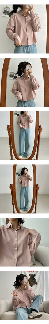 ハニハーフクロップシャツ / Hani half Crop Shirt