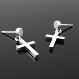 ナイーブクロスD-1シルバーイヤリング / Naive Cross-D1 silver earring (4593039802486)