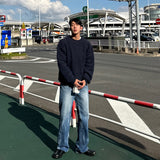 モヘアヘビーオーバーフィットラウンドニット